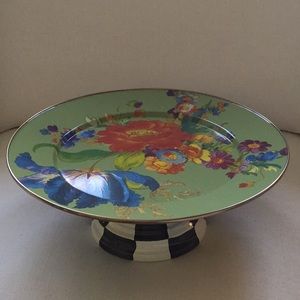 MacKenzie-Childs Flower Pedestal Platter NEW💐